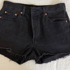 Women's Levi’s Black Denim Shorts